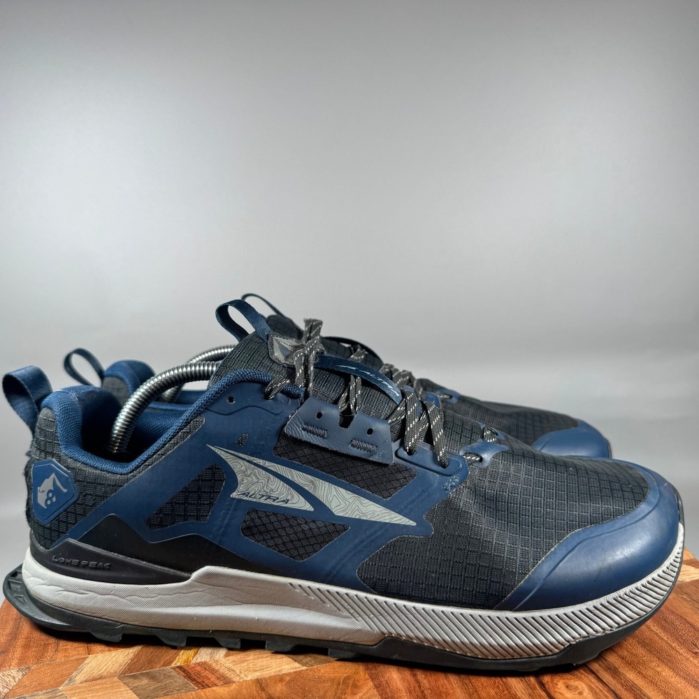 Altra Lone Peak 8 Mens Trail Running Shoes Navy Black AL0A85NC401 Size 11